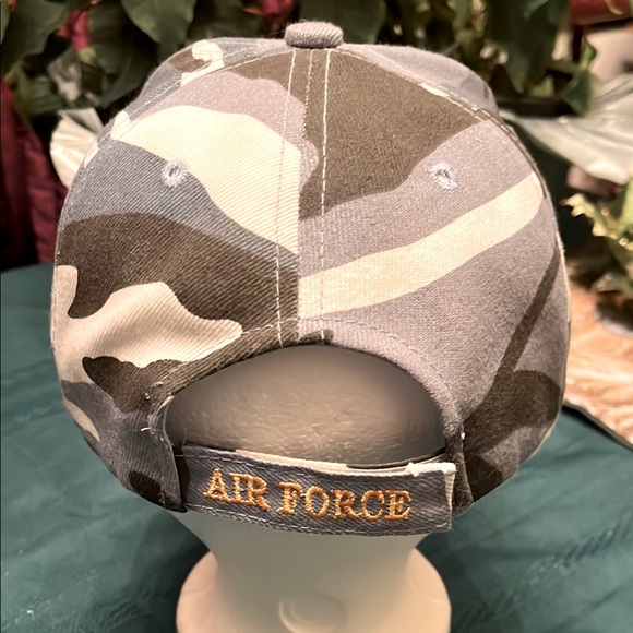 U.S. Air Force Cap Blue Camouflage -adjustable velcro back - Picture 4 of 12
